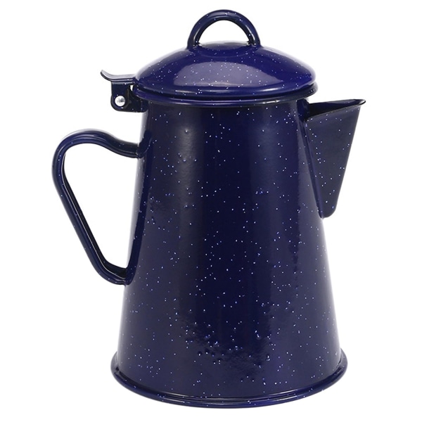 1,2L Emaljkanna Kaffe- och Tekanna Retro Heminredning Stjärnhimmel Blå Tekanna Café