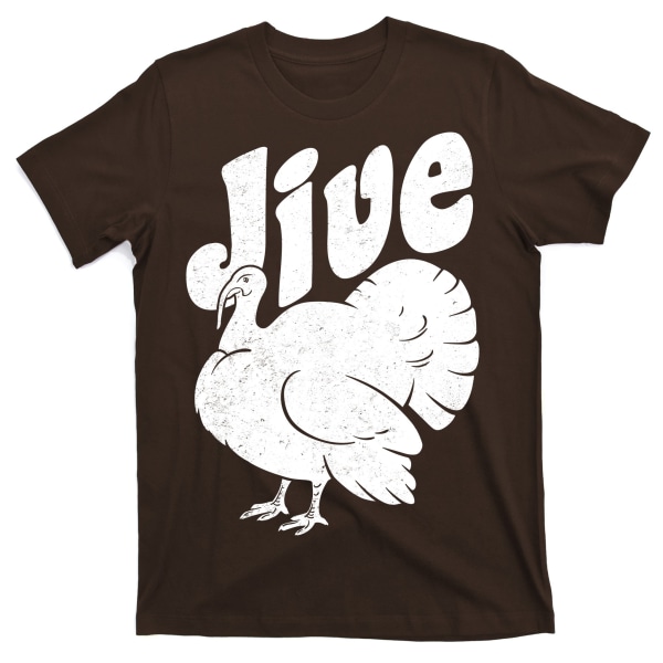 Retro Thanksgiving Jive Turkey T-Shirt XL