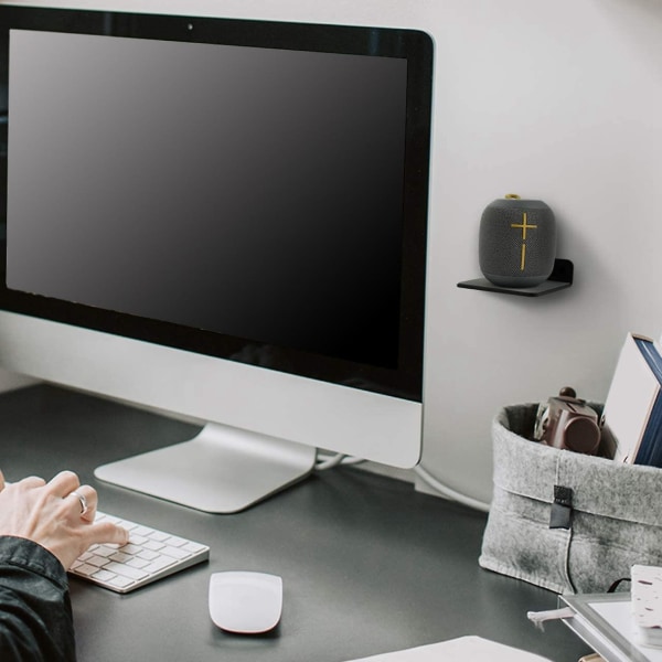 Väggmonterad Hylla för Högtalare, Liten Väggmonterad Hylla för Bluetooth-högtalare, Mobiltelefon, Leksaker