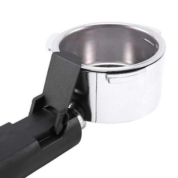 51 mm:n ruostumattomasta teräksestä valmistettu pohjaton kahviportafilteri, ammattikäyttöön tarkoitettu espressokoneen tarvike