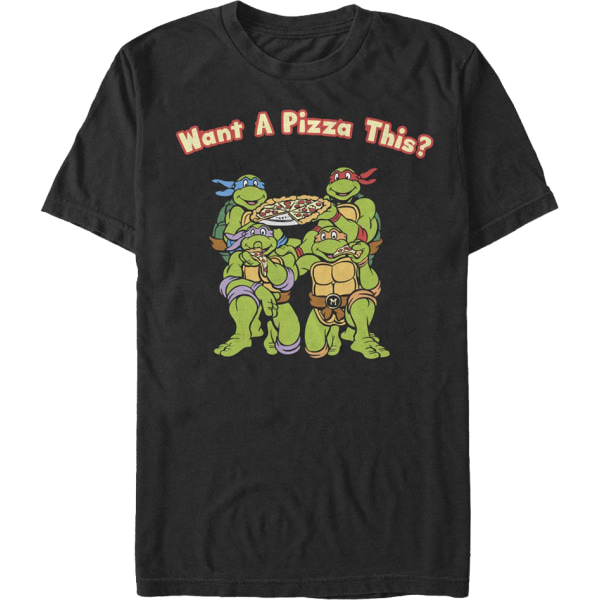 Vil du ha pizza? Denne Teenage Mutant Ninja Turtles T-skjorten S