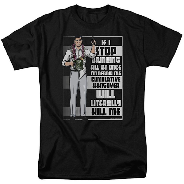 Archer Killer Baksmälla Vuxen T-shirt XXL