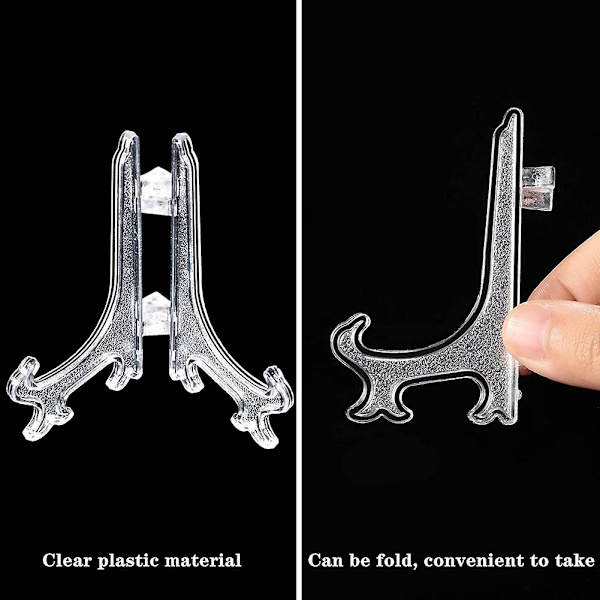 Mini Staffeli i Plast - Stativ for Visning av Samleobjekter, Bordplate, Bryllup, Fest