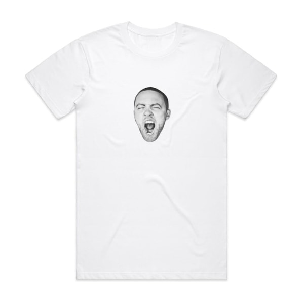 Mac Miller Good Am Album Cover T-Shirt Vit M