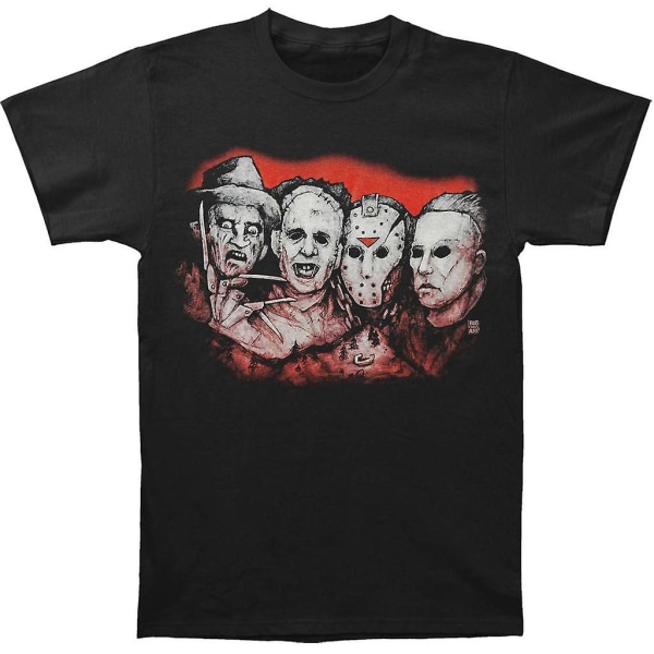 Big Chris Art Church of Horror \"Mt Slashmore\" Mjuk T-shirt XL