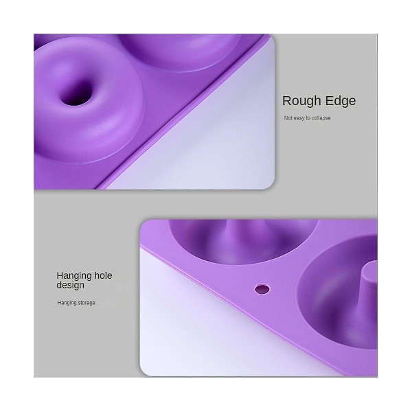 Silikon Donutform, Bare Pop Up, Non-Stick Donut Bageform, Til Donuts, Muffins, Kage Cookies