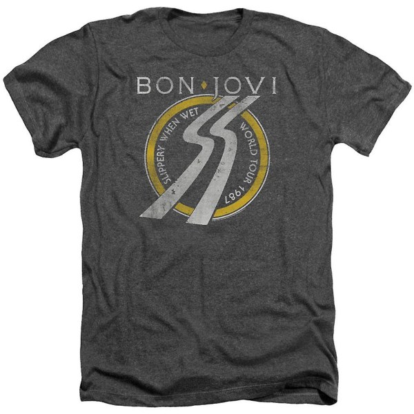 Bon Jovi Slippery When Wet Verdensturné T-skjorte S