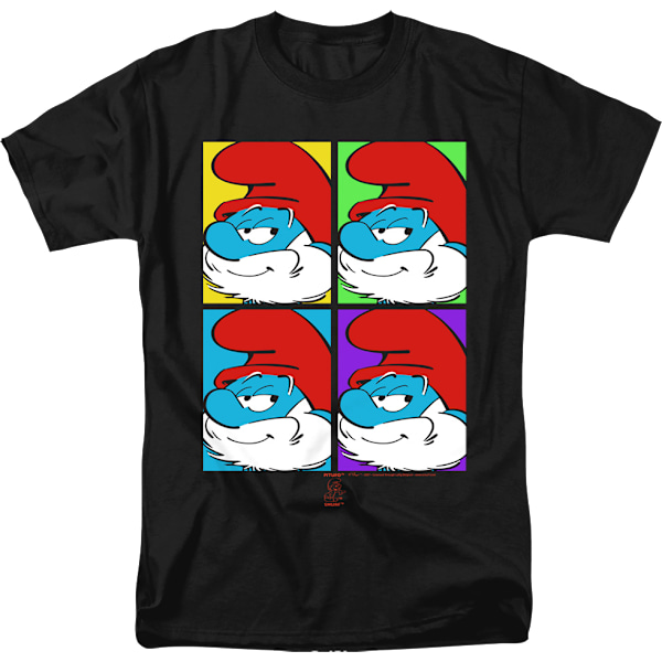 Papa Smurf Pop Art Smurfar T-shirt XL