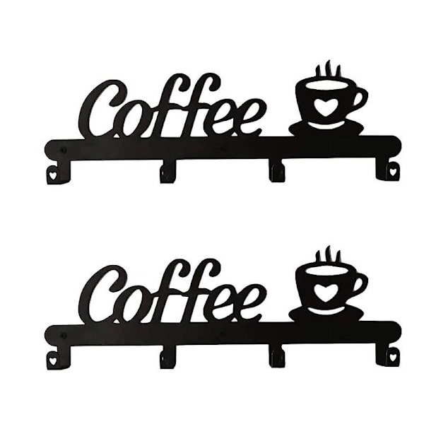 2 stk. Kaffekopp Oppbevaringsstativ for Bar og Kjøkken Oppbevaringsstativ