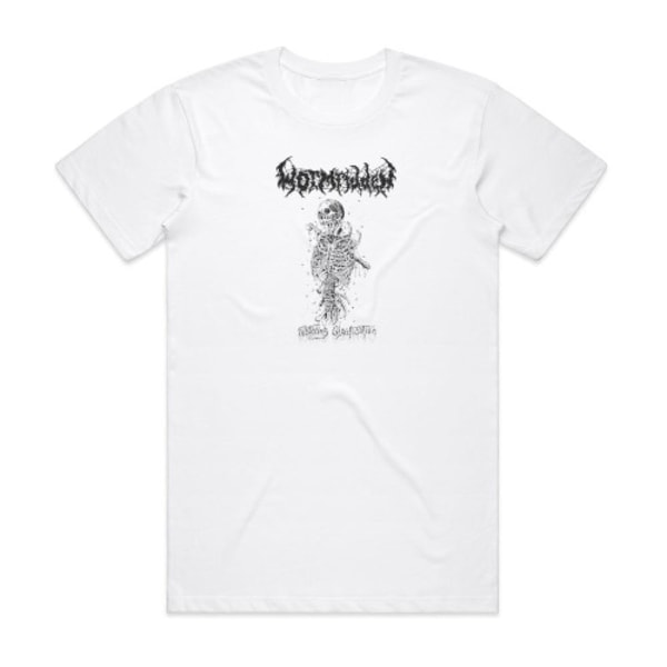 Wormridden Festering Glorification Album Cover T-Shirt Vit XL