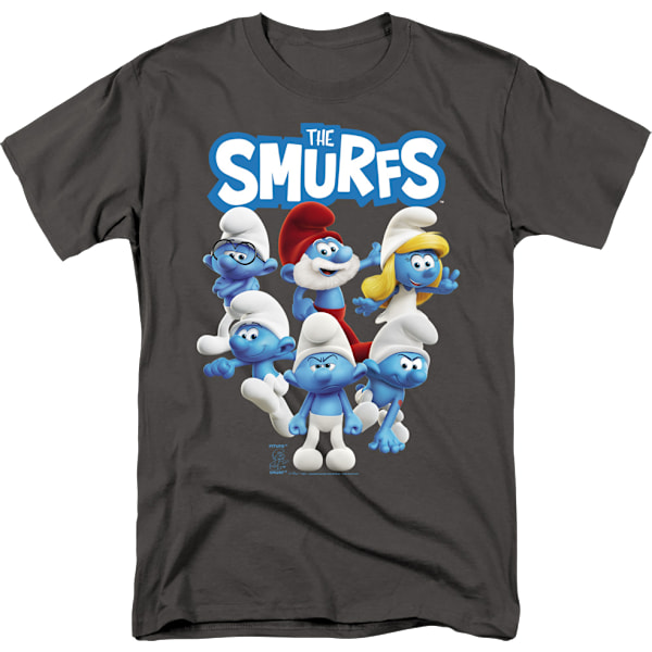 Gruppefoto Smølfer T-shirt M