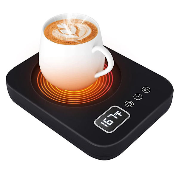 Kaffekoppvärmare Koppenhet Skrivbordsvärmare med 3 Temperaturinställningar/Gravitationssensorbrytare/Automatisk Avstängning