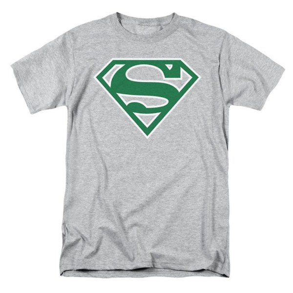 Superman Green & White Shield T-shirt L