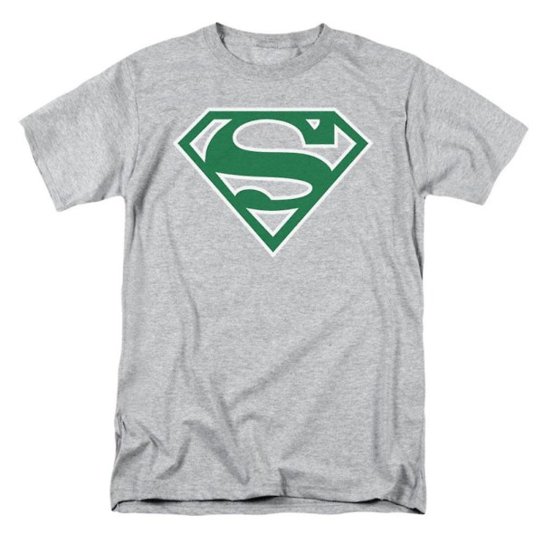 Superman Grøn & Hvid Skjold T-shirt S