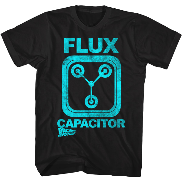 Musta Flux Capacitor -paita L