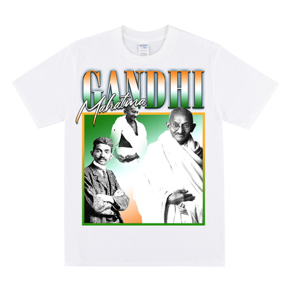MAHATMA GANDHI Hyldest T-shirt White L