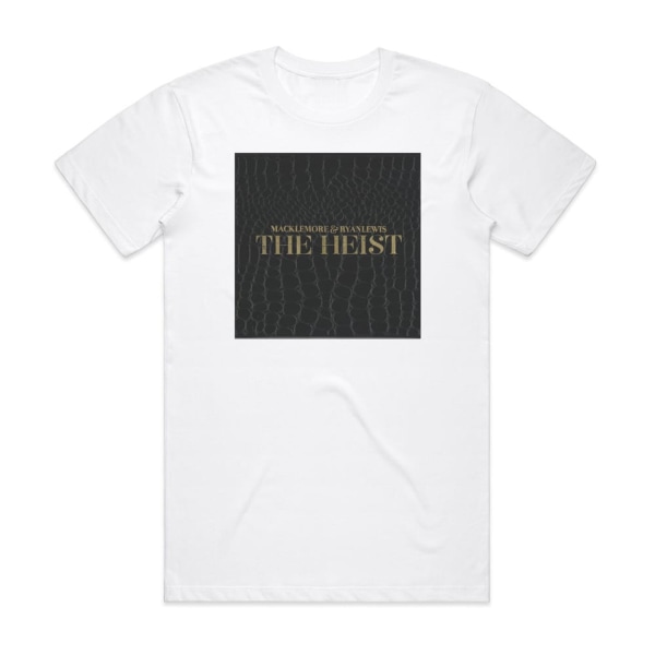 Macklemore og Ryan Lewis The Heist Album Cover T-shirt Hvid XL