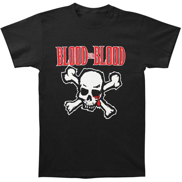 Blood For Blood Skallelogo T-skjorte XXXL