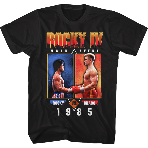 1985 Main Event Rocky vs Drago Rocky IV T-skjorte XXL