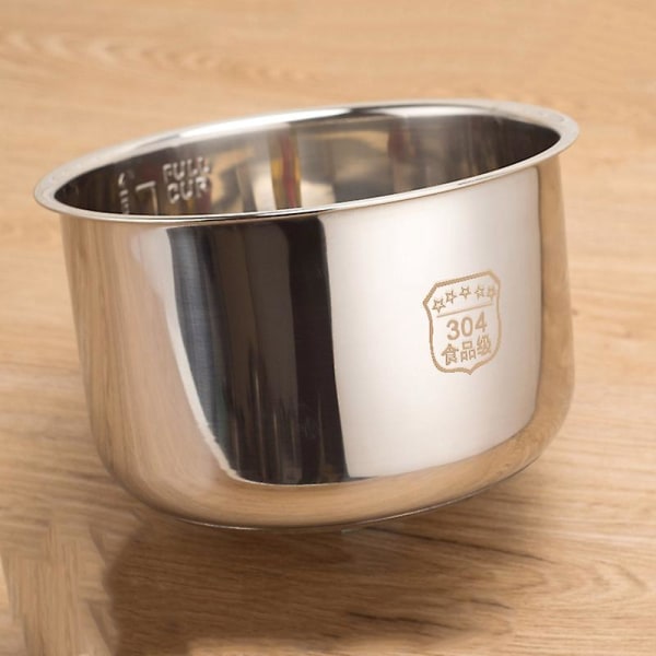6L Tryckkokare Inre Gryta Ris Tryckkokare Foder Inre Gryta Rostfritt Stål Inre Gryta Minut Tryck C Silver