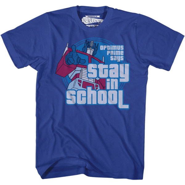 Optimus Prime Bliv I Skolen T-Shirt XL