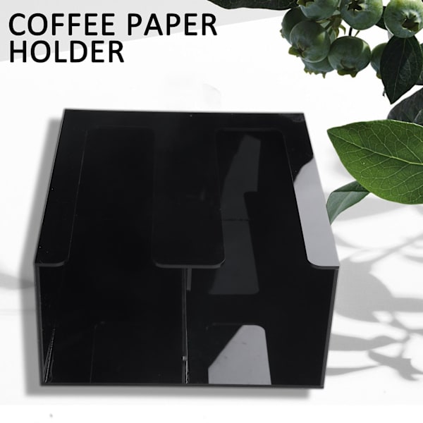 Kaffebeger- og lokkdispenser, koppholder, to koppholdere, papirbegeroppbevaringsstativ