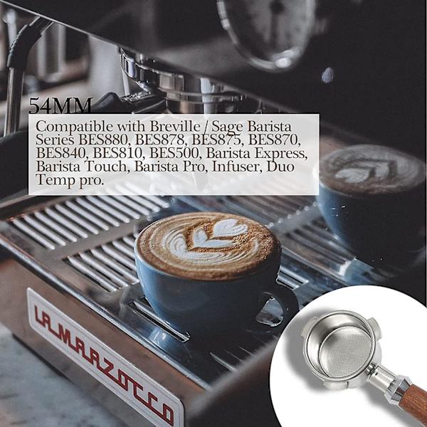 54 mm Barista Express Bes870xl Bes870bsxl Bes878bss Bes880bss Bes840xl An's Pohjaton Portafilter