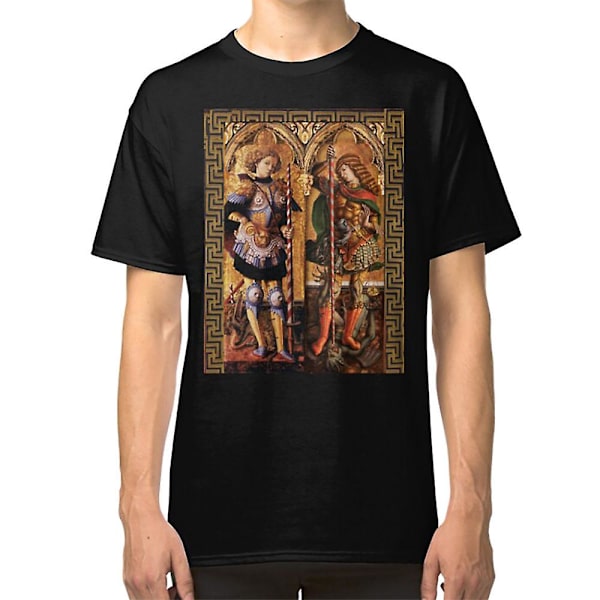 T-shirt med Sankt Mikael Ärkeängeln och Sankt Georg med draken XXL