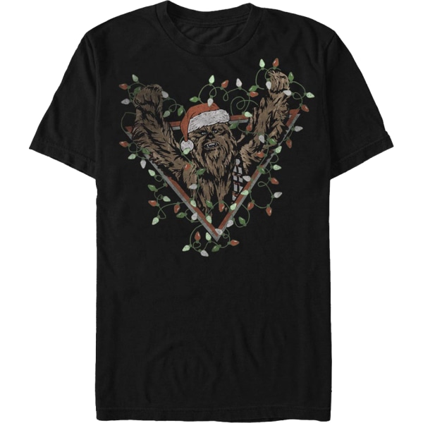 Chewbacca Julbelysning Star Wars T-shirt S