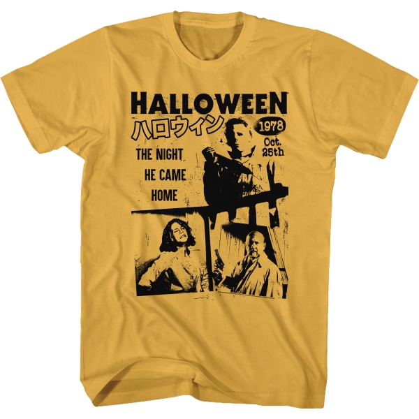 Japansk Halloween-T-shirt med poster M