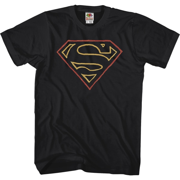 Outlined Superman Logo T-shirt Ny M