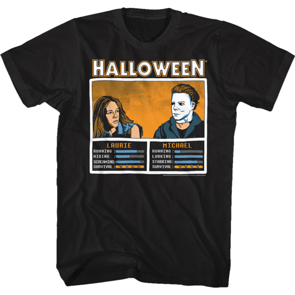 Laurie Strode och Michael Myers Halloween T-shirt för videospel L