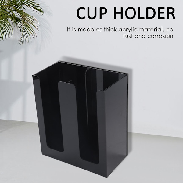 Kaffebeger- og lokkdispenser, koppholder, to koppholdere, papirbegeroppbevaringsstativ