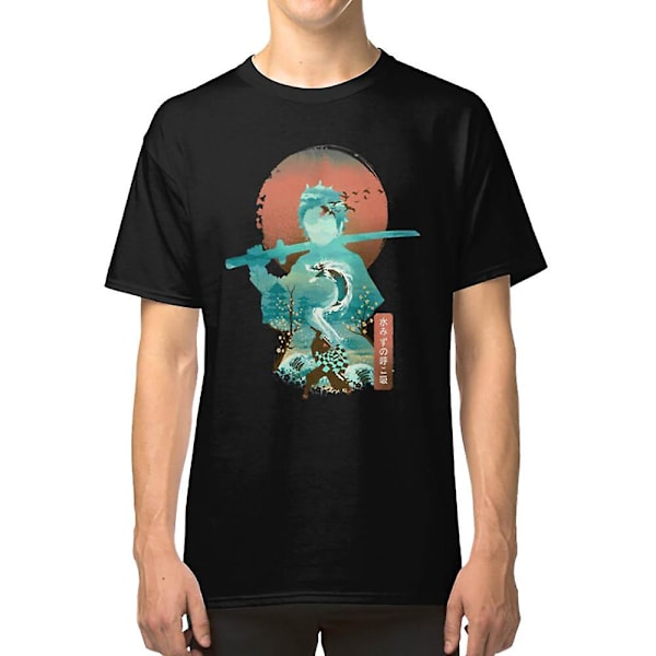 Demon Slayer Adventure Anime Tanjiro Kamado Fantastisk Konst T-shirt XXL