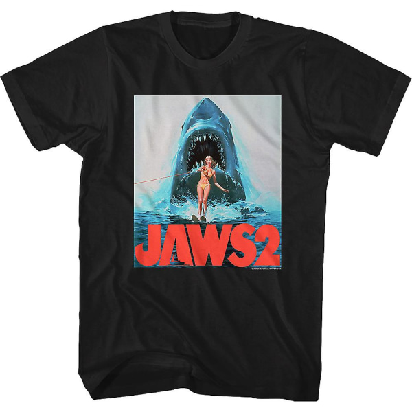 Jaws 2 Film Poster T-shirt XL