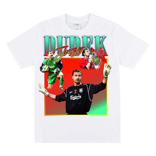 JERZY DUDEK Hyldest T-shirt Til LFC Fans White L