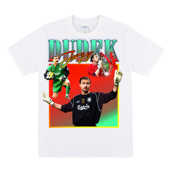 JERZY DUDEK Hyllningströja för LFC-fans White L