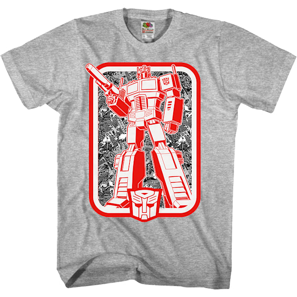Autobots Leder Optimus Prime Transformers T-Shirt L