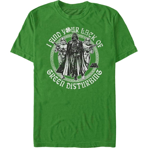 Jag finner din brist på grönt störande Star Wars T-shirt XXL