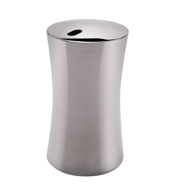 Liten Tandpetarehållare Dispenser Förvaring Organizer Rostfritt Stål (Silver)
