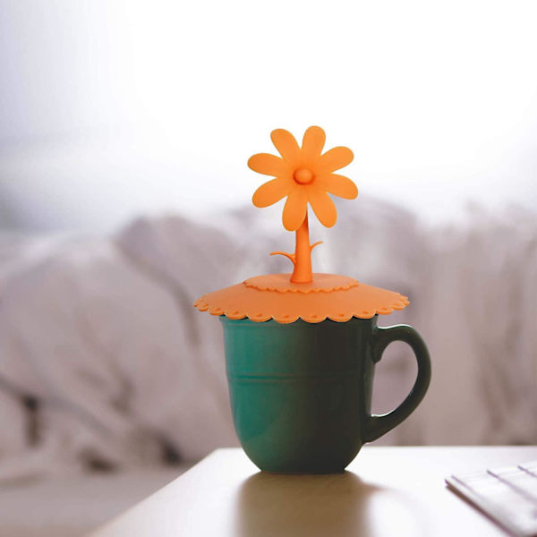 8 st Silikon Mugglock Dammsäkra Glaslock Dryck Kaffe Te Mugglock Återanvändbara Mugglock a