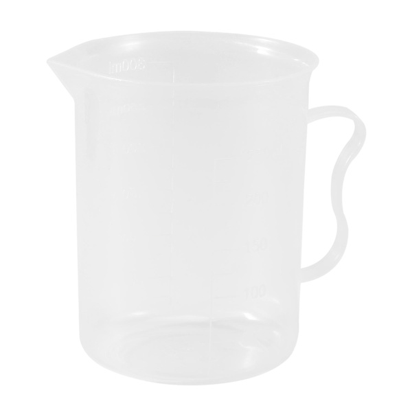 Mätbägare 250ml graderad bägare transparent vit plastkopp