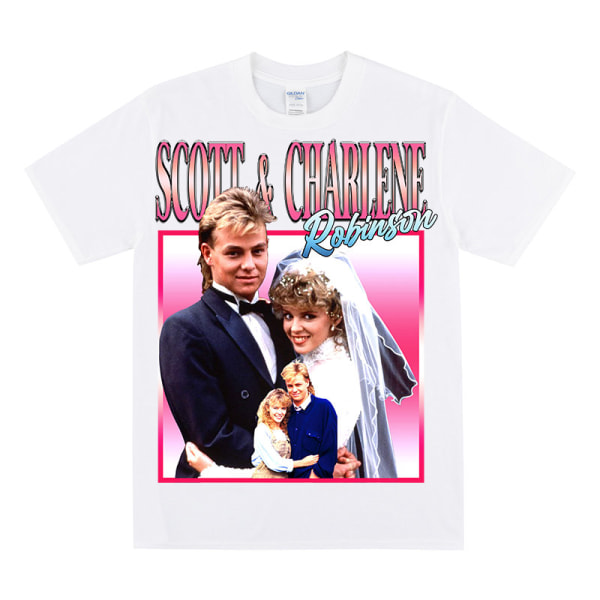 SCOTT & CHARLENE Homage T-skjorte White M