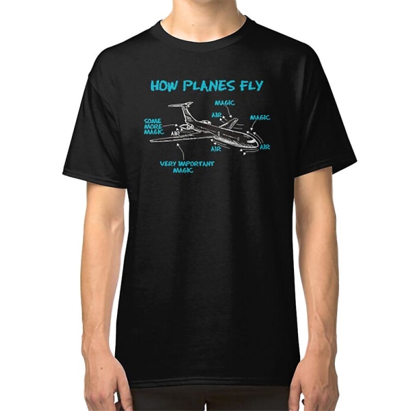 Rolig ingenjörskonst T-skjortor Gåvor-Hur flygplan för kvinnors T-shirt för män S