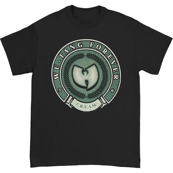 Wu Tang Clan Money Shield Logotyp Vanlig T-shirt för män XXXL