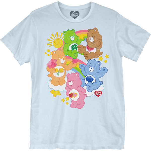 Rainbow Party Care Bears T-skjorte M
