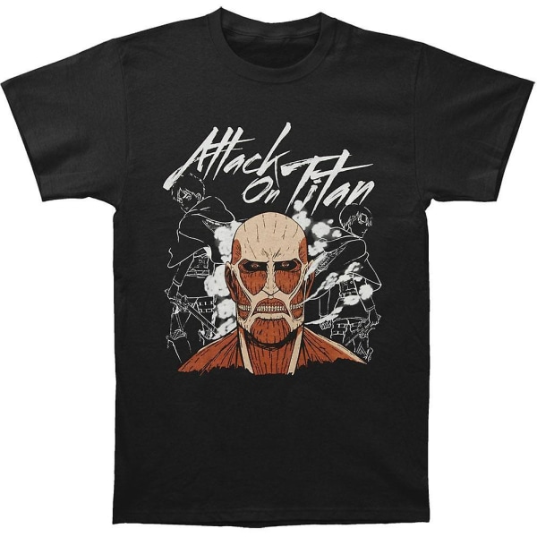 Attack On Titan Mörk Titan Grupp T-shirt S