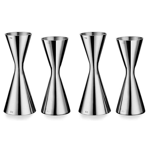 4X Bar Jig Dubbel Cocktail Jig Bar Mätverktyg 30/60ml, 30/45ml Cocktail Shaker