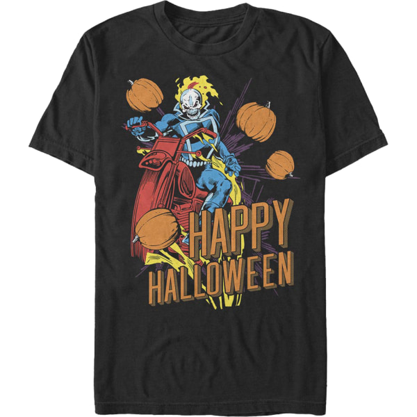 Ghost Rider Happy Halloween Marvel Comics T-Shirt New XL