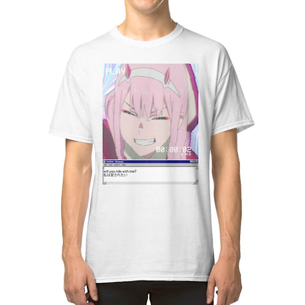 Darling in the FRANXX - Zero Two Æstetisk T-shirt white